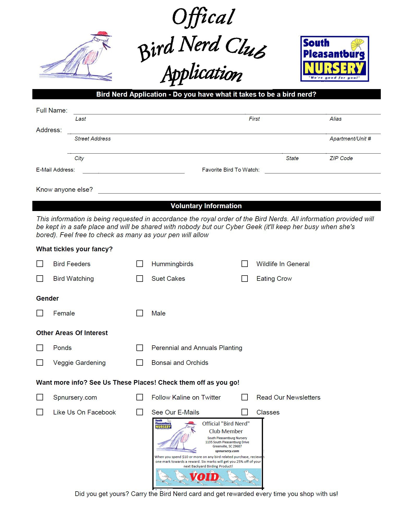 Be A Bird Nerd Today!