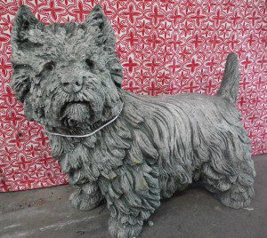 "I'll bite you if you make me mad." Alright, maybe he won't but who knows. This spunky looking little pup is a perfect depiction of a little terrier. The detail on his eyes makes you want to offer him a biscuit, he's got that beg look.